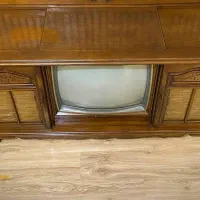 تلویزیون مبله رادیو گرام آنتیک قدیمی|کلکسیون اشیاء عتیقه|فیروزکوه, |دیوار