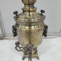 دو عدد سماور اصل روس بسیار قدیمی دارای ۲۰ مهر|کلکسیون اشیاء عتیقه|مهربان, |دیوار