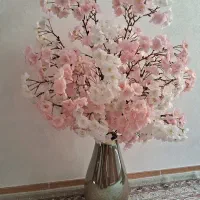 گلدان و گل مصنوعی شکوفه وارداتی