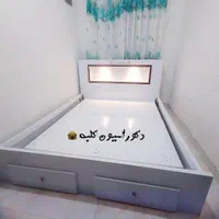 تخت خواب چراغ دار سفارشی|تخت و سرویس خواب|رشت, سلیمانداراب|دیوار