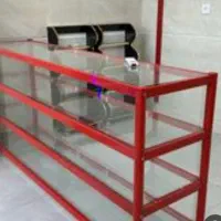 ویترین ۴طبقه ای با شیشه محکم و ۶میل