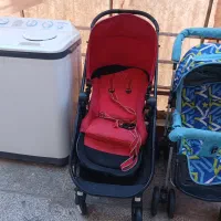 یه عدد لباسشویی دوقلو ۹کیلو با دوتا کالسکه