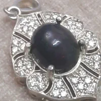 آویز نقره زنانه خارجی زیبا آبکاری بیست نگین اوپال|جواهرات|تهران, پرستار|دیوار