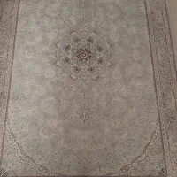 فرش ماشینی گل ابریشم و گل برجسته نو