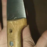 چاقو دسته چوب اصلی غلاف دار|کلکسیون اشیاء عتیقه|بروجرد, |دیوار