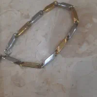 دسبند استیل زرد و سفید نوی نو بدون استفاده