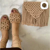 کیف و صندل مکرومه