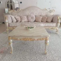 ست مبل استیل 7 نفره به همراه ناهار خوری 8 نفره