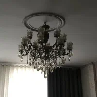 لوستر تمام برنج ۸شاخه ۱۶ شعله|لوستر و چراغ آویز|مشکیندشت, |دیوار