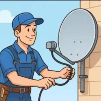 نصب آنتن های گردون و ثابت تنظیم کانالهای اچ دی