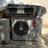 کولر گازی و فن کوئل سقفی و داکت اسپیلت