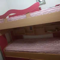 تخت دو طبقه همراه با تشک|تخت و سرویس خواب|پردیس, فاز ۸|دیوار