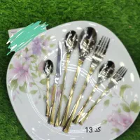 سرویس قاشق چنگال دهانه اروپایی 120 تیکه 24 نفره