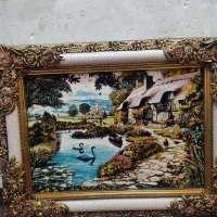 دو عدد قاب دیواری|تابلو فرش|دوگنبدان, |دیوار