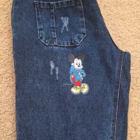 شلوار جین دخترانه مام استایل در حد نو سایز ۴۶|لباس|کرمانشاه, |دیوار