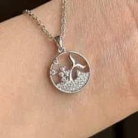 گردنبند دم وال سوارسکی