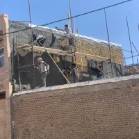 سیمانپاشی باجرثقیل و سیمانکاری دستی بیهقی