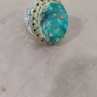 انگشتر فیروزه ۶۰گرم قیمت ۱۲میلیون