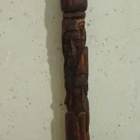 عصا و قلیون کنده کاری شده