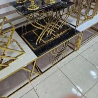 جلو مبلی فلزی با شیشه طلایی|مبلمان خانگی و میز عسلی|ملایر, |دیوار