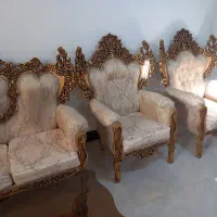 مبل سلطنتی ۷نفره  طلایی درجه یک|مبلمان خانگی و میز عسلی|ازنا, |دیوار