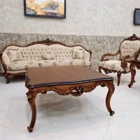 تولیدی مبلمان استیل سلطنتی مدل لئون لیون|مبلمان خانگی و میز عسلی|قم, نوقطار|دیوار