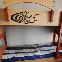 تختخواب دوطبقه نوجوان ....کشو دار|تخت و سرویس خواب|تهران, شهرآرا|دیوار