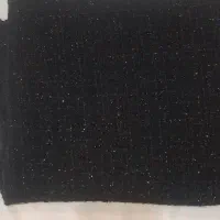 پارچه شانل لمه دار مشکی ارسال با پست