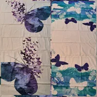 یک جفت پرده هازان (طرح پروانه )