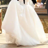 لباس عروس اروپایی با پارچه ی ترک