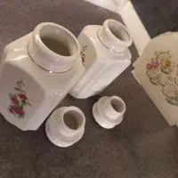 پک ۳ تایی چایی دون قوری چینی کوچک و کتری چینی برقی|قوری، کتری، قهوه‌ساز دستی|بروجن, |دیوار