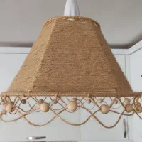 لوستر مکرومه و رافیا|لوستر و چراغ آویز|مشهد, مصلی (کارمندان اول)|دیوار