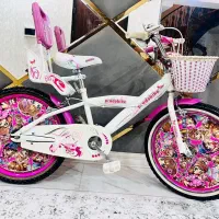 دوچرخه سایز ۲۰ دخترانه صورتی کاملا مرتب|دوچرخه، اسکیت، اسکوتر|محمدشهر, همایون ویلا|دیوار