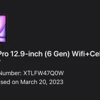 iPad Pro 12.9-inch Wifi+Cell ایپد