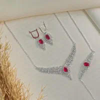نیم سرویس نقره دارای دستبند گردنبند گوشواره 019786|بدلیجات|تبریز, |دیوار