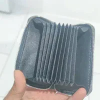 کیف جاکارتی آکاردئونی چرم طبیعی گاوی