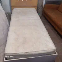 فروش تخت و تشک یک نفره MDF سالم