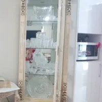بوفه ویترین چوبی