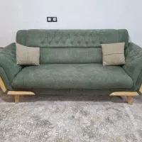 مبلمان ۸نفره با ۳تا جلو مبلی با چوب راش|مبلمان خانگی و میز عسلی|زابل, |دیوار