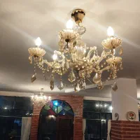 لوستر شش شاخه کریستال