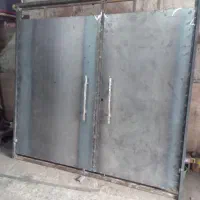 درب حیاط ماشین رو سنگین