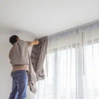 نصب پرده ، برق‌کشی، نصب شیر آلات و کارهای فنی|خدمات پیشه و مهارت|درگهان, |دیوار