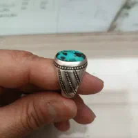 انگشتر فیروزه نیشابور با رکاب عطایی