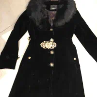 پالتو ترک  اورجینال خارجی مخمل جیر با خزش