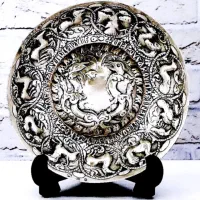 کاسه نقره خالص نقش برجسته منقش (سیلور عیار 1000)