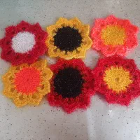 اسکاج طرح گل آفتاب گردان