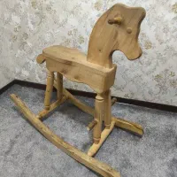اسب چوبی دکور ویترینی