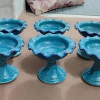 ظرف هفت سین،سینی استیل و گلدان کوچک