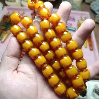 تسبیح کهربا دوپوست ترکیه 90گرم