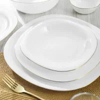 سرویس غذاخوری 6نفره آرکوپال لب‌طلا گلدن اپال